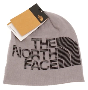 The North Face Herren One Size grau schwarz Wende Strick Beanie - Bild 1 von 5