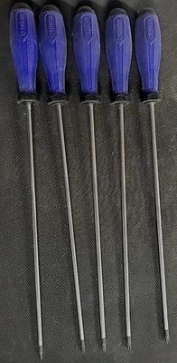 VIM Tools Torx XL Screwdriver Set, 5 Piece T10, T15, T25, T27, T30 Blue Handle   - Image 1 of 4