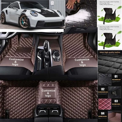 For Porsche 911 Car Floor Mats Carpets Cargo Liners Custom All Weather Foto 1 de 4
