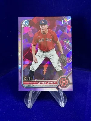 2022 Bowman Draft Sapphire CUTTER COFFEY 1st Bowman #BDC-200 Purple Sapphire /10 - Image 1 of 2