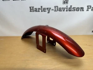 Genuine Harley-Davidson Sportster Dyna FRONT FENDER Ember Red Sunglo 58998-12DJS - Picture 1 of 7