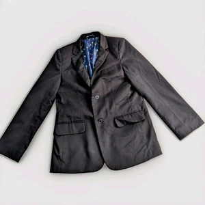 Blazer negro Van Heusen para niños talla 12 con forro estampado de guitarra ocasión especial - Imagen 1 de 8