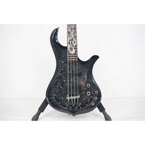 Electric Bass Guitar TRABEN PHOENIX 4 String 24 Frets Black Maple USED - Picture 1 of 10