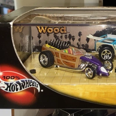 Hot Wheels-100% Wild Wood-1930's Custom Roadster & Danbury Mint Coca Cola - Image 1 of 4