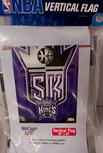 WINCRAFT Sports Sacramento Kings 27”x37” Vertical Hanging Flag NEW - Picture 1 of 5