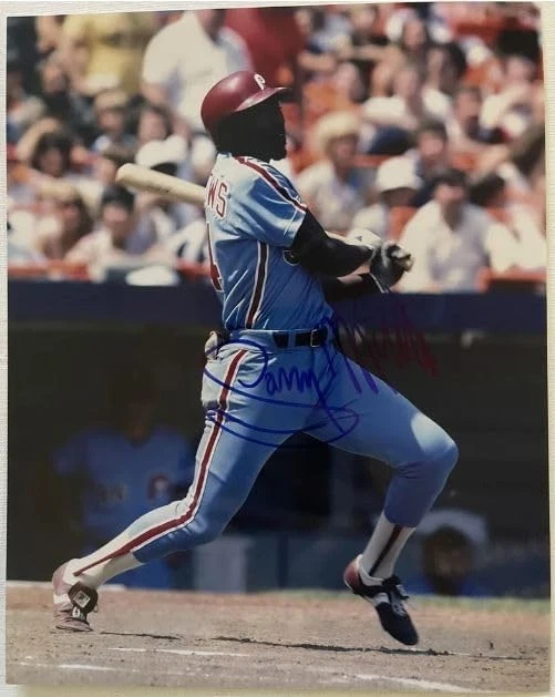 Foto brilhante autografada assinada por Gary Matthews 8x10 Philadelphia Phillies - Imagem 1 de 1