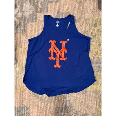 Camiseta sin mangas Majestic New York Mets MLB azul real Foto 1 de 3