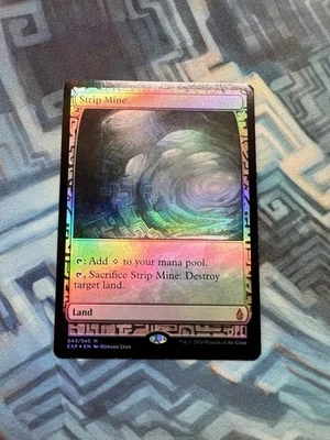 Foil Strip Mine EX/LP Zendikar Expeditions (Slight Corner Ding Please See Pics) - Image 1 of 4