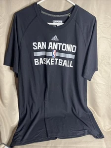 Adidas San Antonio Spurs Basketball Warm Up Tee XL - Picture 1 of 6