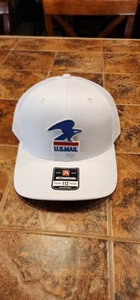 Custom Made USPS Snapback White / White Cap ..Vintage Logo - Picture 1 of 4