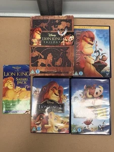 The Lion King - Trilogy collectors box DVD (2012) cert U 3 discs - UNPLAYED - Foto 1 di 23