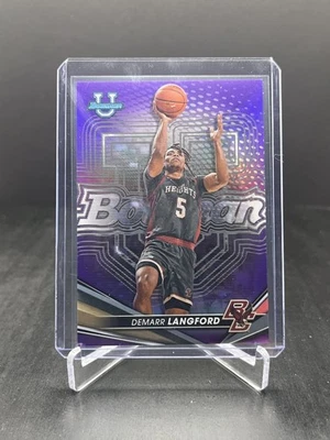 2022-23 Bowman U Best Basketball Demarr Langford Purple Refractor 067/250 #16 - Image 1 of 2