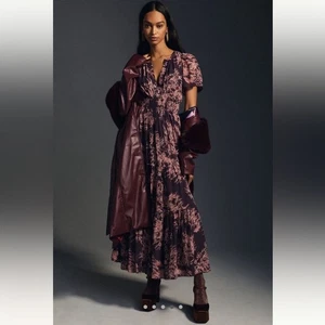 Anthropologie The Somerset Maxikleid: Chiffon Edition Gr. Small - Bild 1 von 15