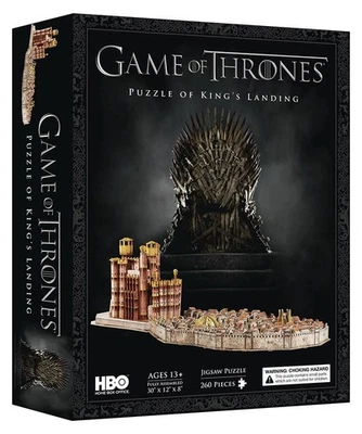 New Game of Thrones Puzzle King's Landing 3D Puzzle - 260 Pieces  30" × 12" × 8" - Image 1 of 2