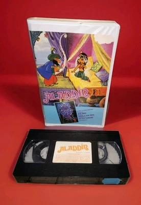 Aladdin & His Magic Lamp VHS PAL Pre Cert Big Box Ex Rental 1970  Jean Image  - Image 1 of 4