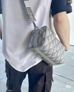 Christian DIOR Lingot 22 CD Diamante | Bolsa Safari Gris Bolso de Hombro Lateral £1800 - Imagen 1 de 19