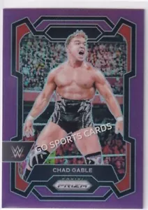 2024 Panini Prizm WWE Chad Gable #102 Purple Prizms/149 RAW Wrestling - Imagen 1 de 3