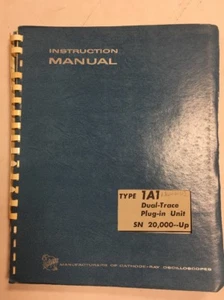 Unidad enchufable de doble pista Tektronix tipo 1A1 SN 20.000--manual de instrucciones - Imagen 1 de 12