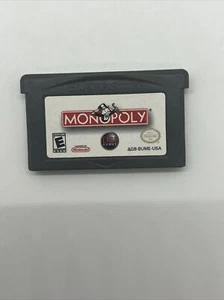 Monopoly Nintendo Game Boy Advance GBA Video Game Cartridge Only Tested - Picture 1 of 2