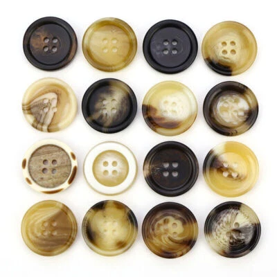 20pcs Round Resin Buttons for Sewing Scrapbook Clothing Handmade Decor 15-25mm B - Image 1 of 4