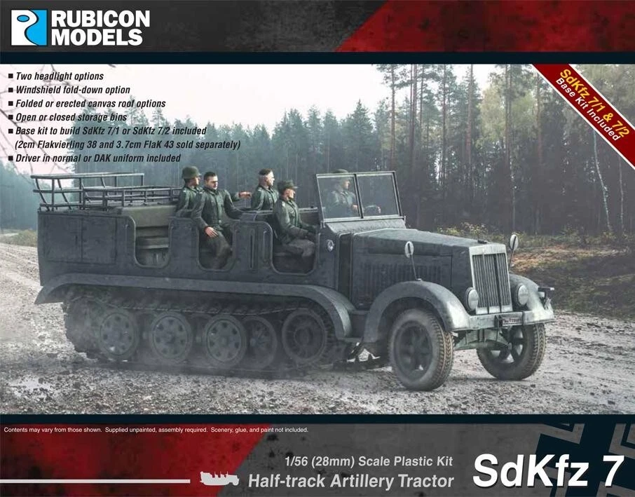 Rubicon Models 280065 - German SdKfz 7 Halftrack Zugkraftwagen 8t - Bolt Action - Image 1 of 1