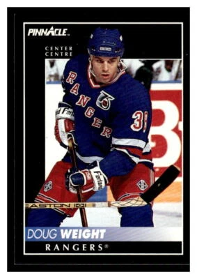 1992 Pinnacle  #189 Doug Weight - New York Rangers - Image 1 of 2