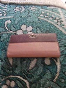 KATE SPADE New York Pink Purple Leather Wallet Purse A15 - Picture 1 of 6