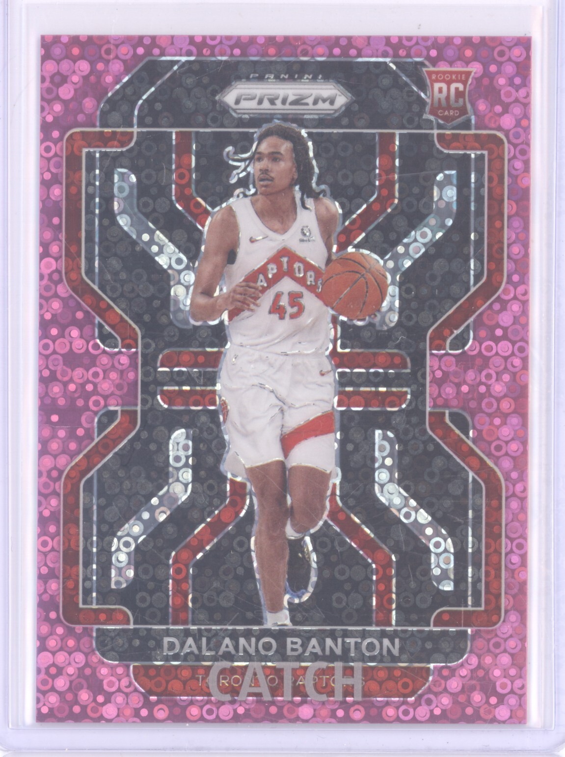 DALANO BANTON 2021-22 PANINI PRIZM FAST BREAK PINK ROOKIE RC /50 TORONTO RAPTORS