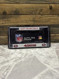SAN FRANCISCO 49ERS NFL FOOTBALL SPORTS LICENSE PLATE FRAME/AUTO TAG FRAME - Picture 1 of 2