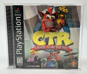 CTR: Crash Team Racing Black Label mit Handbuch (PlayStation 1) - GETESTET & FUNKTIONIERT - Bild 1 von 5
