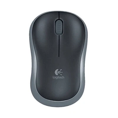 Logitech M186 Black wireless 1000 DPI Gaming Mouse - Image 1 of 4