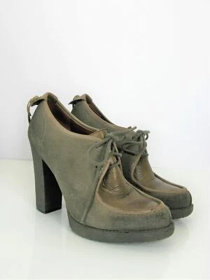 Botines Lujo Rebel Paula Con Cordones Tacón Grueso Plataforma 39 $149 Foto 1 de 4