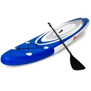 Goplus 11'Inflatable Stand Up Paddle Board Surfboard W/ Bag Aluminum Paddle Pump - Picture 1 of 8