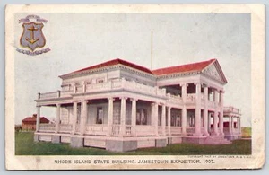 Rhode Island State Building Jamestown Exposition 1907 First Capitol Postcard - Picture 1 of 2