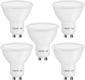 Leper LED Bulbs GU10 4W, 345 Lumens, 5000K White Natural Light, LED Spotlights - Picture 1 of 12