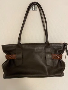 LaBorsa Roma Handtasche Echtes Leder Schultertasche Umhängetasche Shopper Tasche - Bild 1 von 8
