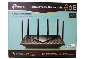 TP-LINK Archer AXE75 AX5400 4 Port 5378 Mbps Wireless Router FAST SHIPPING - Picture 1 of 10
