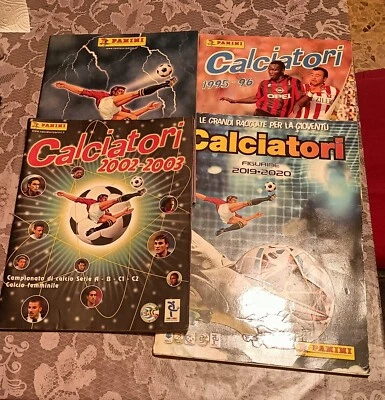 4 Album Calciatori Panini  Per RECUPERO 1995/96-2002/3-2003/4-2019/20- - Immagine 1 di 4
