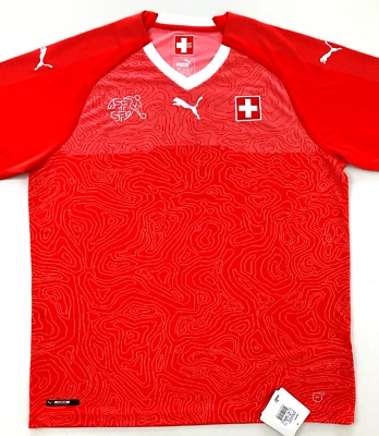 NWT SWITZERLAND 2018/19 Xl Home Puma Football Shirt Soccer Jersey Suisse Maillot - Image 1 of 4