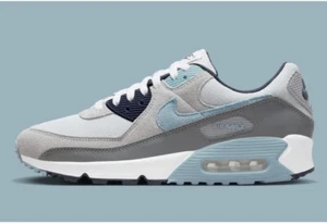 Nike Air Max 90 Pure Platinum Warm Blue Herren Schuhe DM0029-003 11,5M - Bild 1 von 6