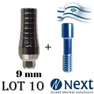 Lotx10 Titan gerade Abutment schmal innen sechskant 2.1 mit Schraube 9 mm - Bild 1 von 3