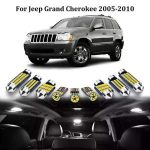 14x Canbus Interior LED Lights Package Kit For 2005-2010 Jeep Grand Cherokee WK - Picture 1 of 11