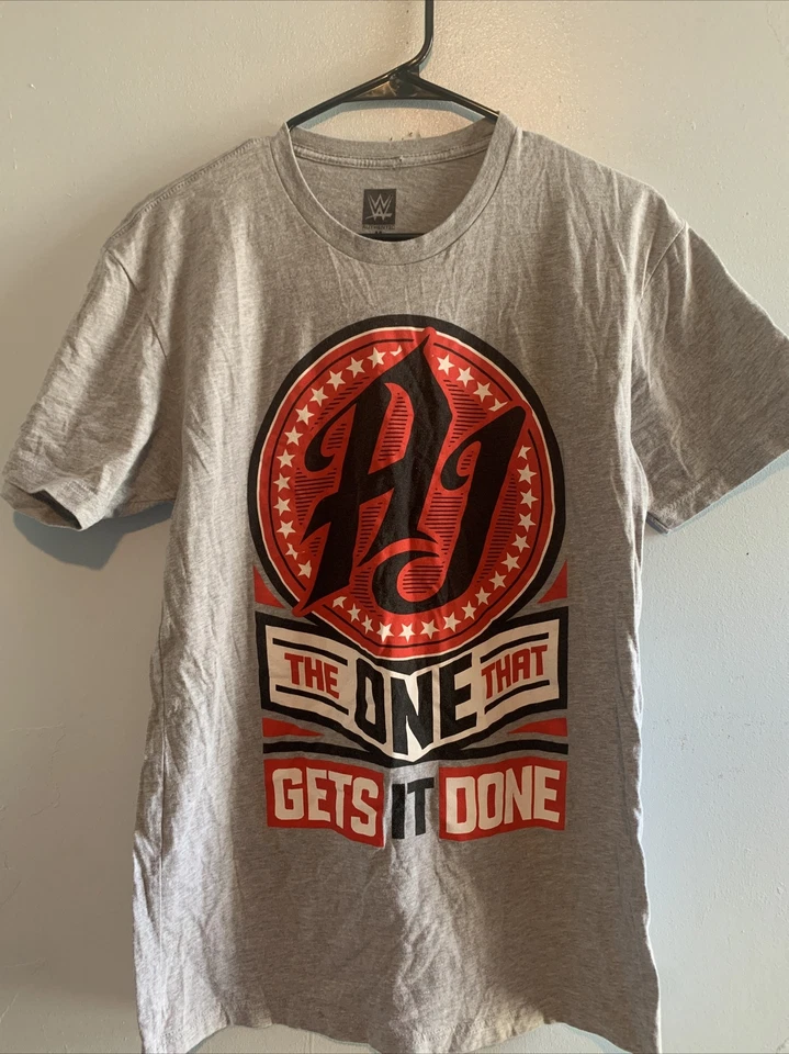 Camiseta Auténtica AJ Styles P1 THE ONE WHO THAT GET IT DONE WWE Talla M Mediana Foto 1 de 4