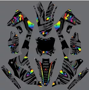 Graphic Kit for 2021 2022 2023 2024 Kawasaki KXF250 KX250f KX 250f Decal Rainbow - Bild 1 von 1