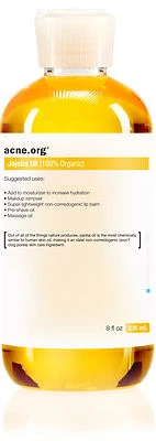 Acne.org 8 oz. Organic Jojoba Oil - Image 1 of 2