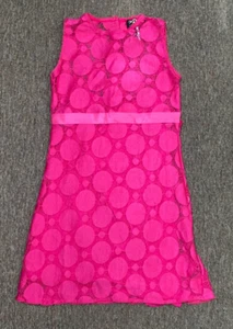 Sugar Bebe Dress Girls 8 Years Lace Pink Lined Empire Waist - Picture 1 of 14