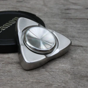 Haptic Toy Fidget Finger Spinner Pocket EDC Stainless Steel Spinning Top CNC Gif - Picture 1 of 15