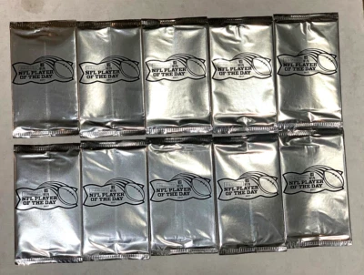 10 Pack Lot - 2017 Panini Player of The Day Football Sealed Packs w/1 Thick Pack - Image 1 of 3