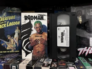 Dennis Rodman VHS Tape 1997 MTV Video Release Wild Footage HTF OOP World Tour - Picture 1 of 6