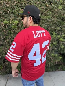 Mitchell & Ness SF 49ers San Francisco 49ers 1990 Ronnie Lott [42] LEGACY Jersey - Picture 1 of 21